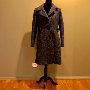 Anne Klein sz M wool gray coat